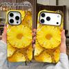 Phone Case: 2D Flat Design Suitable for iPhone 18 17 16 15 14 13 Pro Film Protective Case, Couple Style, Pineapple Slice, Christmas and Halloween Holi