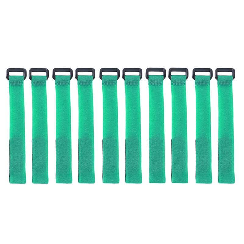 10pcs/set Reusable Fishing Rod Tie Holder Strap Suspenders Fastener Hook Loop Cable Cord Tie Belt Fishing Tackle Box Accessories