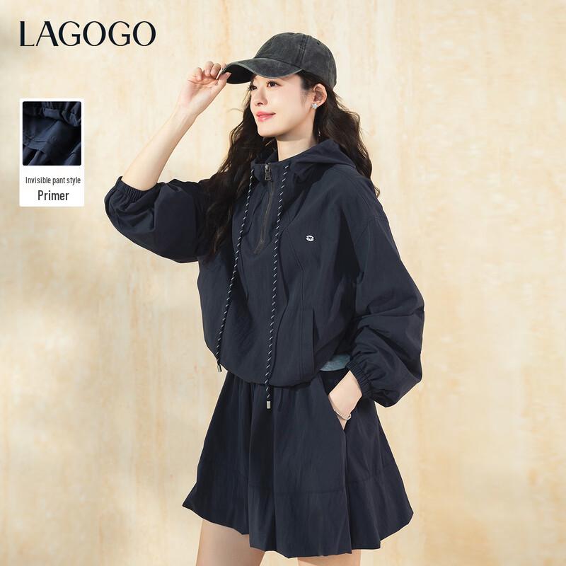 LAGOGO A-line Blossom Short Skirt M темно-синий