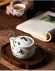 Hand-Painted White Porcelain Teapot with Anti-Scalding Handle and Built-in Filter - Chinese Kung Fu Tea Set