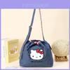 Hello Kitty Crossbody Bag With Denim Canvas For Kids And Collectors