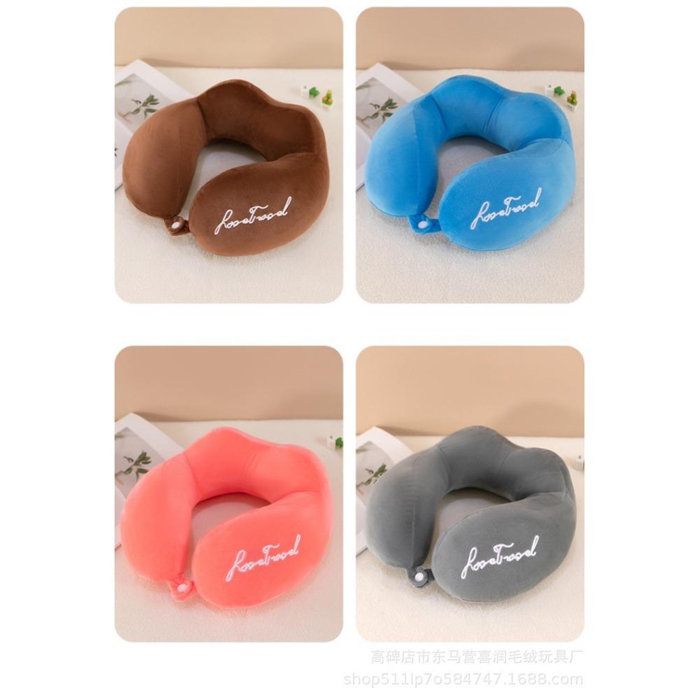 Cestovní polštář, polštář na krk, opěrka brady a krku, roztomilý kreslený cestovní polštář na krk pro chlapce a dívky, cestovní doplňky do letadla, auta, polohovací