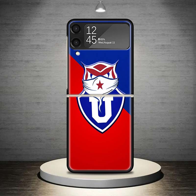 De Chile U-University Logo Phone Case For Samsung Galaxy Z Flip 7 6 5 4 3 5G Shockproof Cover Z Flip7 Flip6 ZFlip5 Flip3 Flip4 L