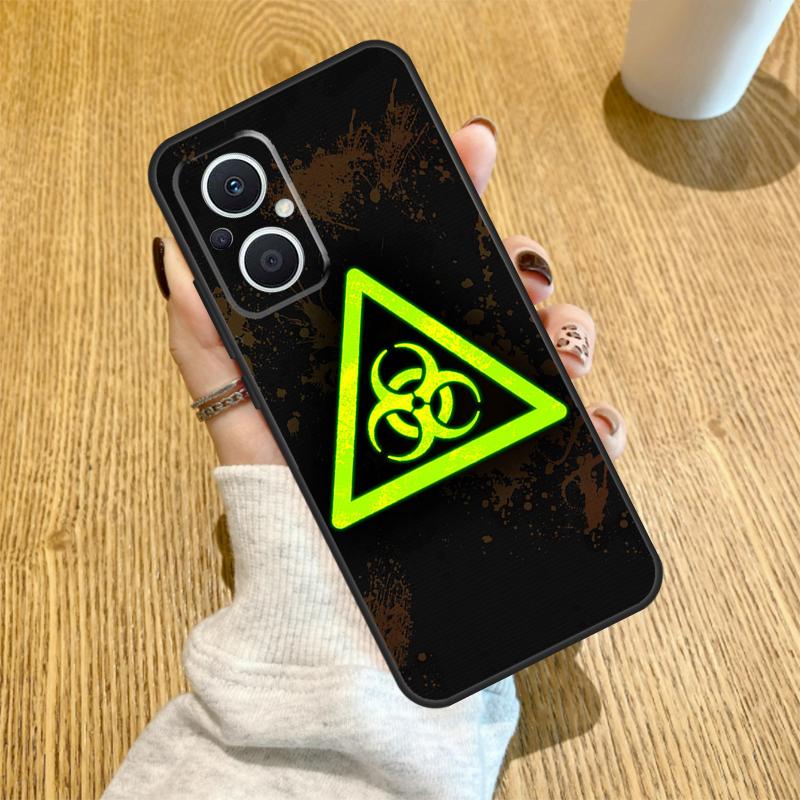 Biohazard Symbol Logo Funda For OPPO Reno 13 F 14F 12F 11F 8T 7 8 Lite 10 11 12 14 OPPO Find X5 X6 X8 X9 Pro Case