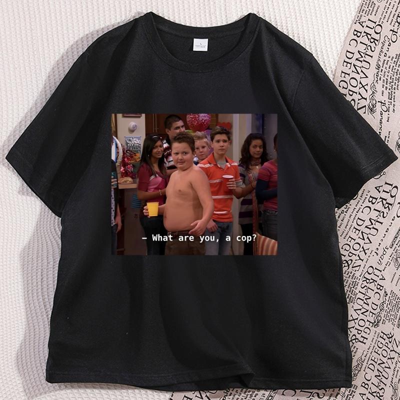Gibby What Are You A Cop TShirt Casual Cotton Short Sleeve Round Neck Tshirt Streetwear Comfortable Loose Round Neck Tees