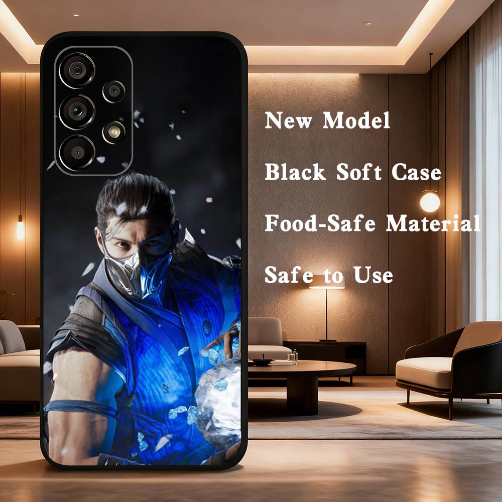 Game M-MK Sub Z-Zero Phone Case For Samsung Galaxy A73,31,32,72,41,53,52,71,22,5G,Note,J7,8,9 Soft Black Cover