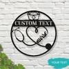 Custom Modern Metal Wall Art Nurse Gift LPN Decor Doctor Plaque