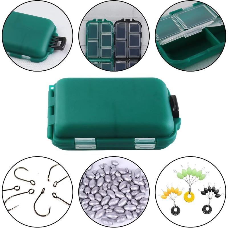 1-10PCS Dual-Sided Fishing Tackle Box Compartment Portable Bait and Hook Organizer Dividers for Lures Sinkers and Swivels