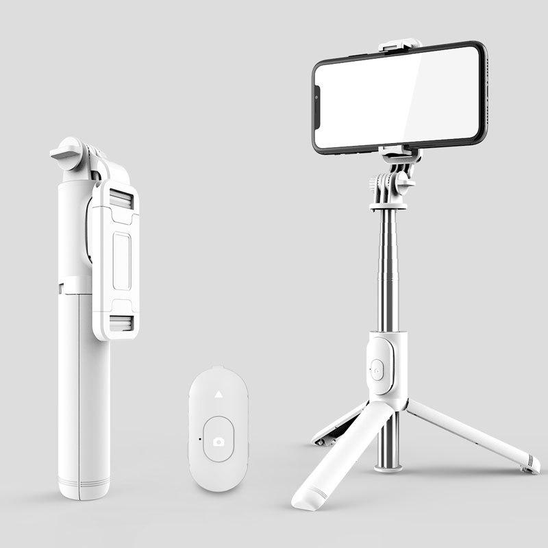 

Bluetooth Выдвижной Селфи-палка Штатив с Анти-Шейком и Заполняющим Светом для Прямых Трансляций - Модель Q02