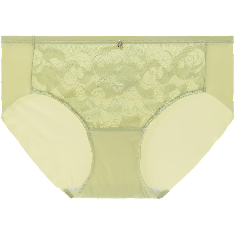 Anlifang Mint Mambo Lace Low-Rise Briefs for Women