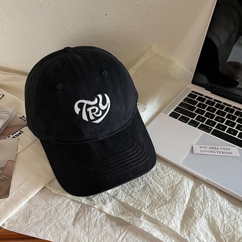 Japanese Spring and Summer Students' Letter Embroidered Baseball Cap Korean Version Men and Women Casual Shopping Couple Trendy Baseball Cap