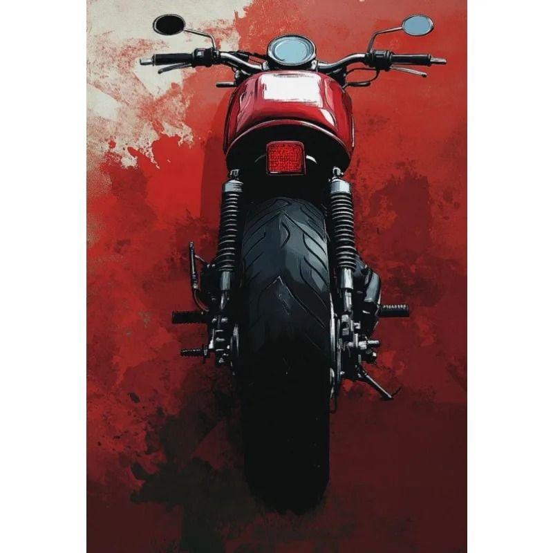 Minimalist Retro Motorcycle Metal Tin Sign Garage Home Biker Gift