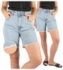 Spodenki Jeansowe Damskie Dżinsowe Postrzępione Mom Fit Szorty 46 3Xl Firi