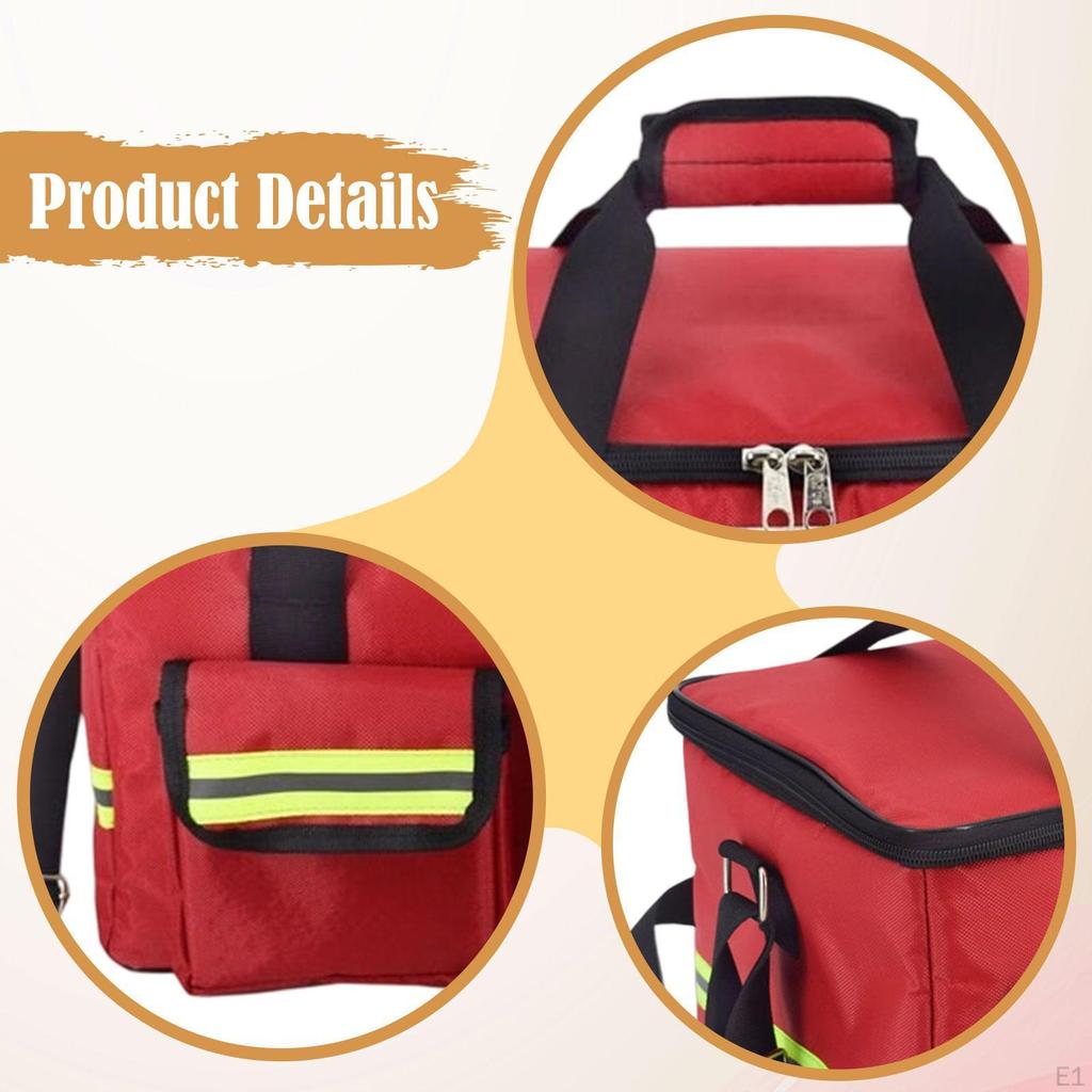 Emergency Bag, Empty, for Supplies, Organizer 14.17 X 8.66 Inches