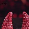 Rhinestone Devil Horns for Halloween Magnetic Hair Accessories Cosplay, Sparkling Detachable Horn Ornaments 3D Clips with Strong Suction Holiday