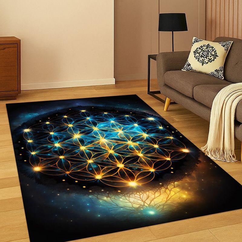 

Tappeto Yoga Energia Cosmica Arcobaleno 35 Chakra per Meditazione, Tappeto per Camera da Letto, Soggiorno, Divano, Zerbino, Decorazione Casa 40x60cm