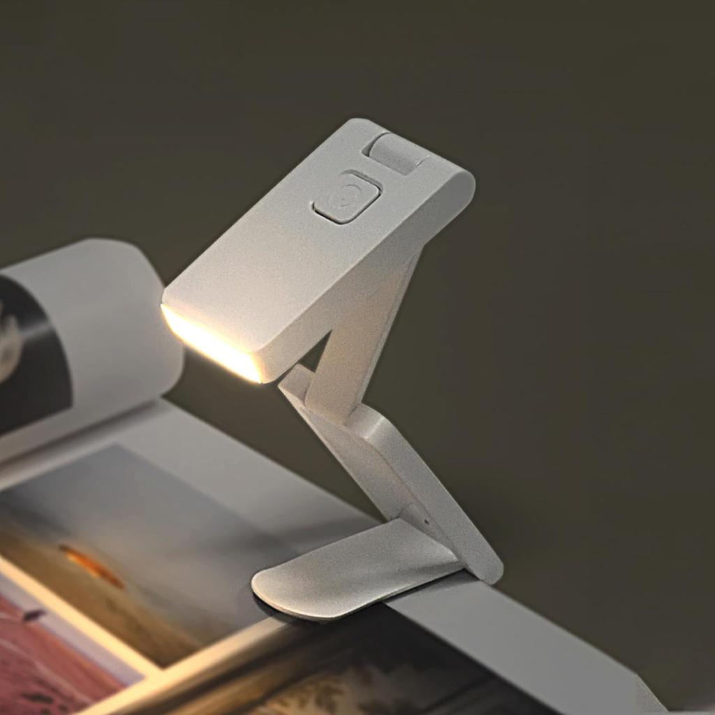 Portable LED Reading Lights, Eye Caring 3 Color Temperatures and Dimming Brightness Book Lights, Lightweight USB Rechargeable