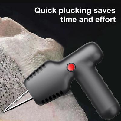 Electric Poultry Plucker Rechargeable Stainless Steel Cone Head Adjustable Waterproof Feather Plucking