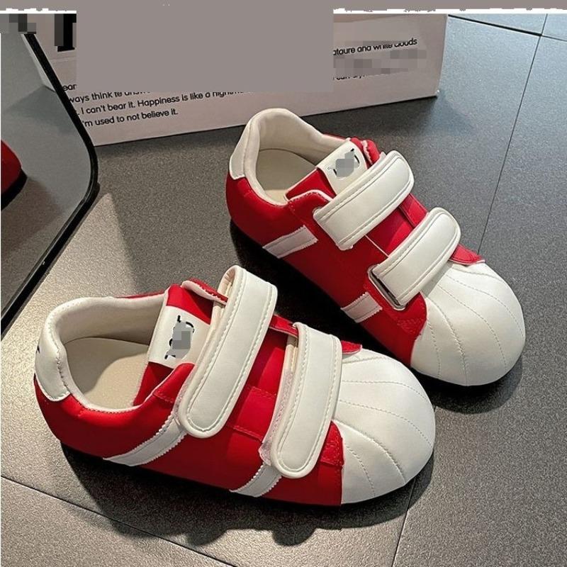 Big head low-top women's shoes autumn new thick-soled heightening casual bubble shell single shoes