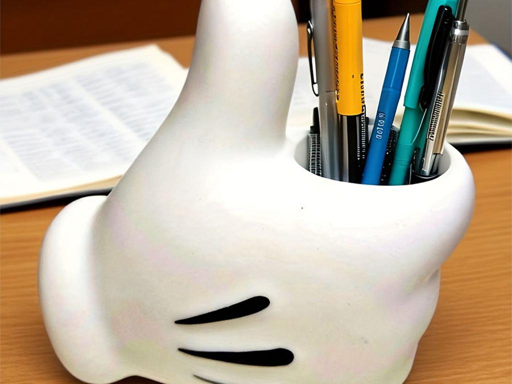 Creative thumbs up pen holder storage ornament home design style trendy gift cute cartoon
