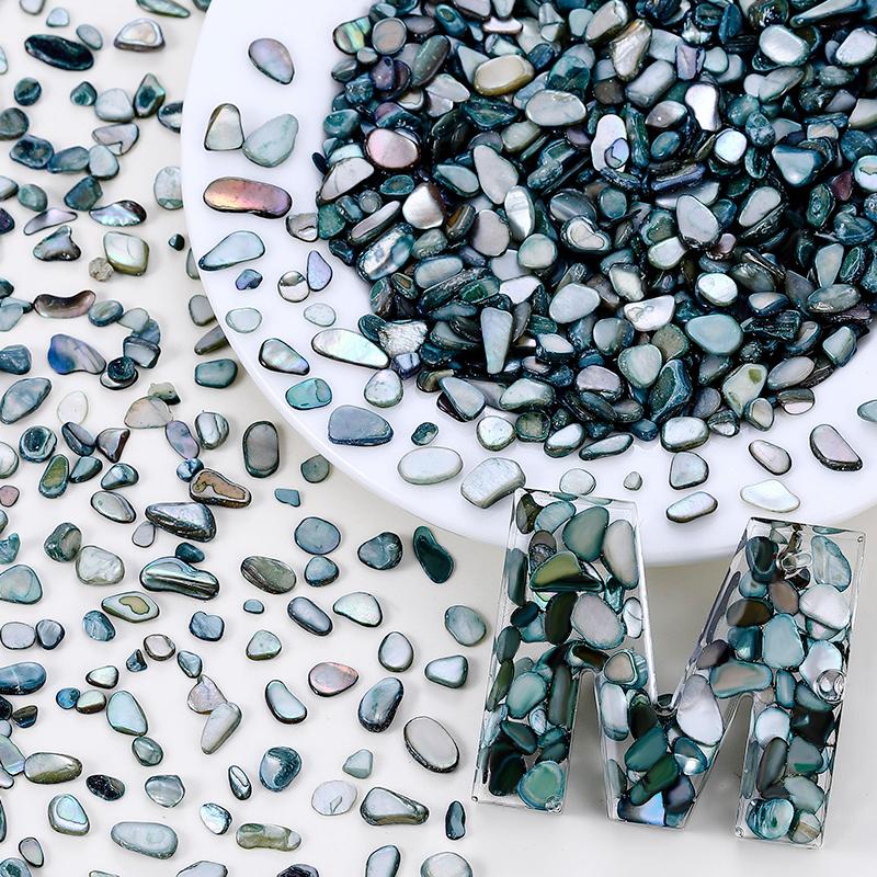 50g Crushed Shells Natural Pearl Light Nail Seashell Slices Particle Shell Charm for DIY Art Crafts Table Scatter Party Favor