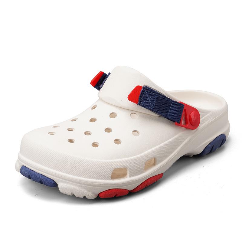 Men's Summer Outdoor Thick Sole Height-Boosting Closed Toe Breathable Non-Slip Beach Sandals