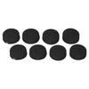 8pcs Doorbell Button Replacement Silicone Responsive Video Doorbell Buttons with 4 Screws for Doorbell Pro Black