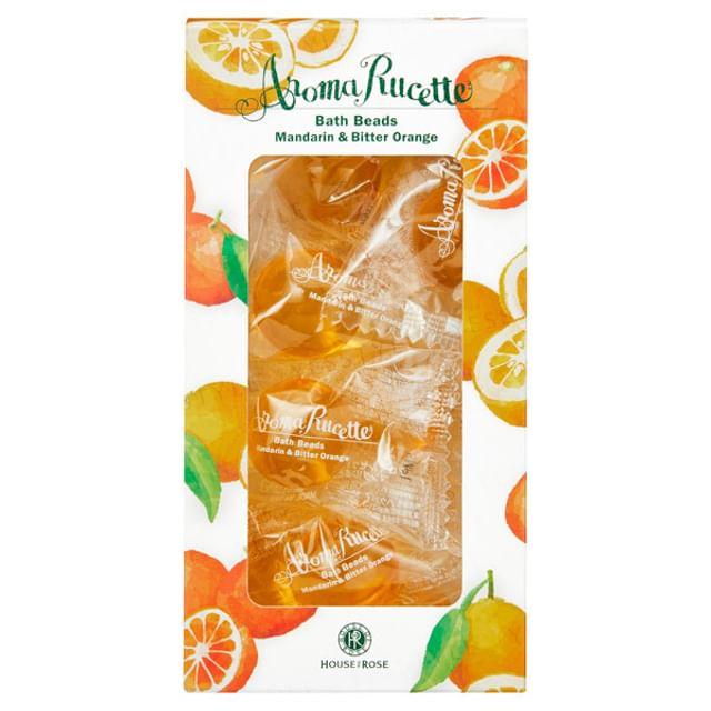 House of Rose - Aroma Rucette Bath Beads Mandarin & Bitter Orange 10 pcs