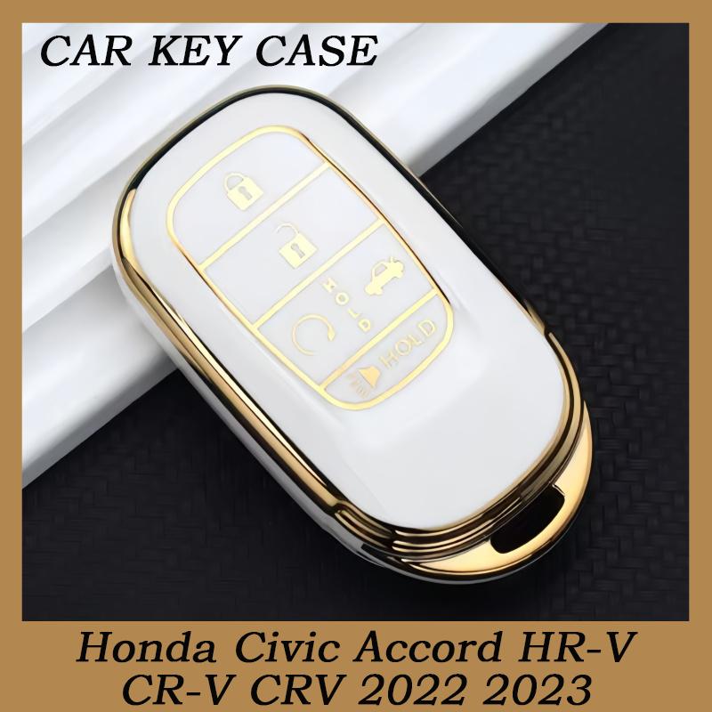

Fashion Car Remote Key Fob Cover Case Holder Shell for Honda Civic Accord HR-V CR-V CRV 2022 2023 Keychain Protector Accessories червоний