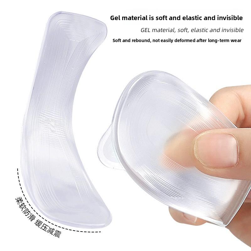 GEL Seven-point Pad High Heels Soft Self-adhesive Adjustment Size Five-point Pad Soft Sole Non-slip Shock Absorption Half-size Pad Heel Pad