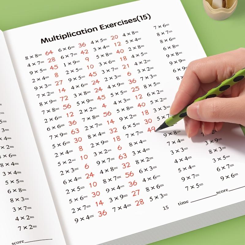 48-Page Multiplication and Division Workbook Fit For ideal Children Aged 3 & Above - Durable Arithmetic Includes Hand