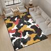 Modern Abstract Carpet Bedroom Decoration customizable Rugs Sofa Side Living Room Soft Fluffy flannel office Floor Mat Lounge