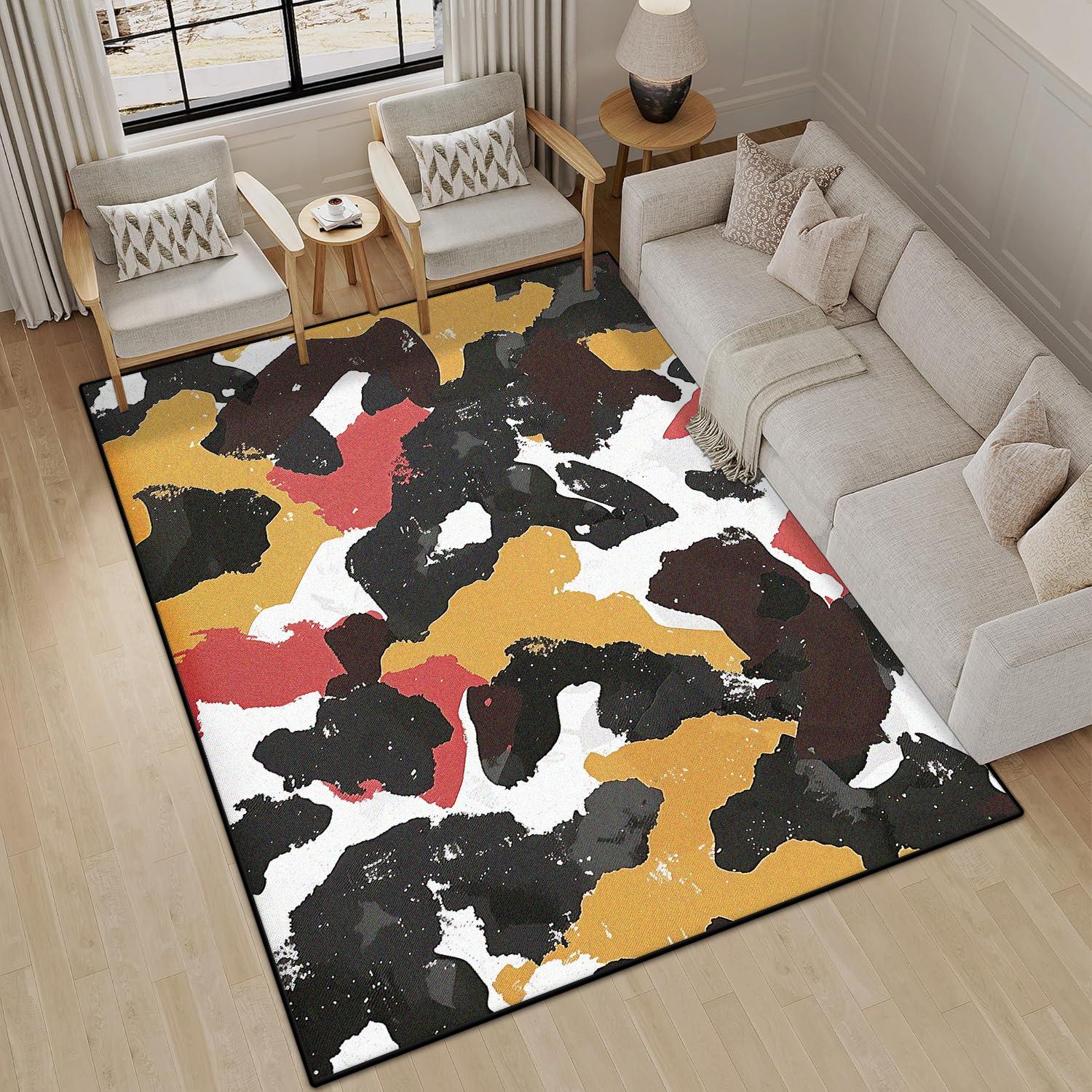 

Modern Abstract Carpet Bedroom Decoration customizable Rugs Sofa Side Living Room Soft Fluffy flannel office Floor Mat Lounge 60x90cm