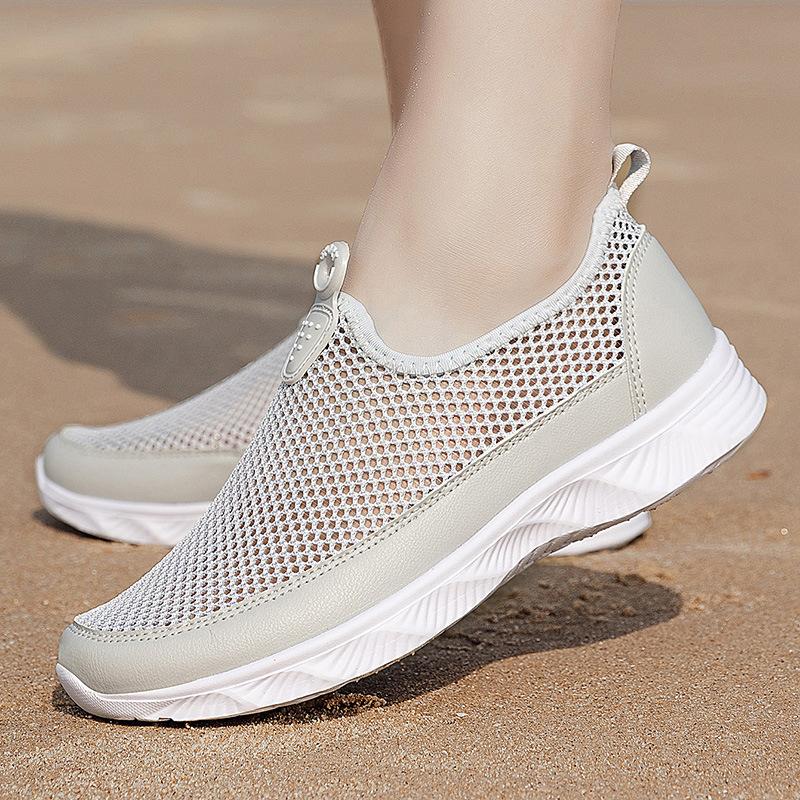 Summer Creek Shoes Women's Sneakers Men's and Women's Couples' Single-net Shoes, Lightweight and Breathable Wading Shoes, Beach Shoes