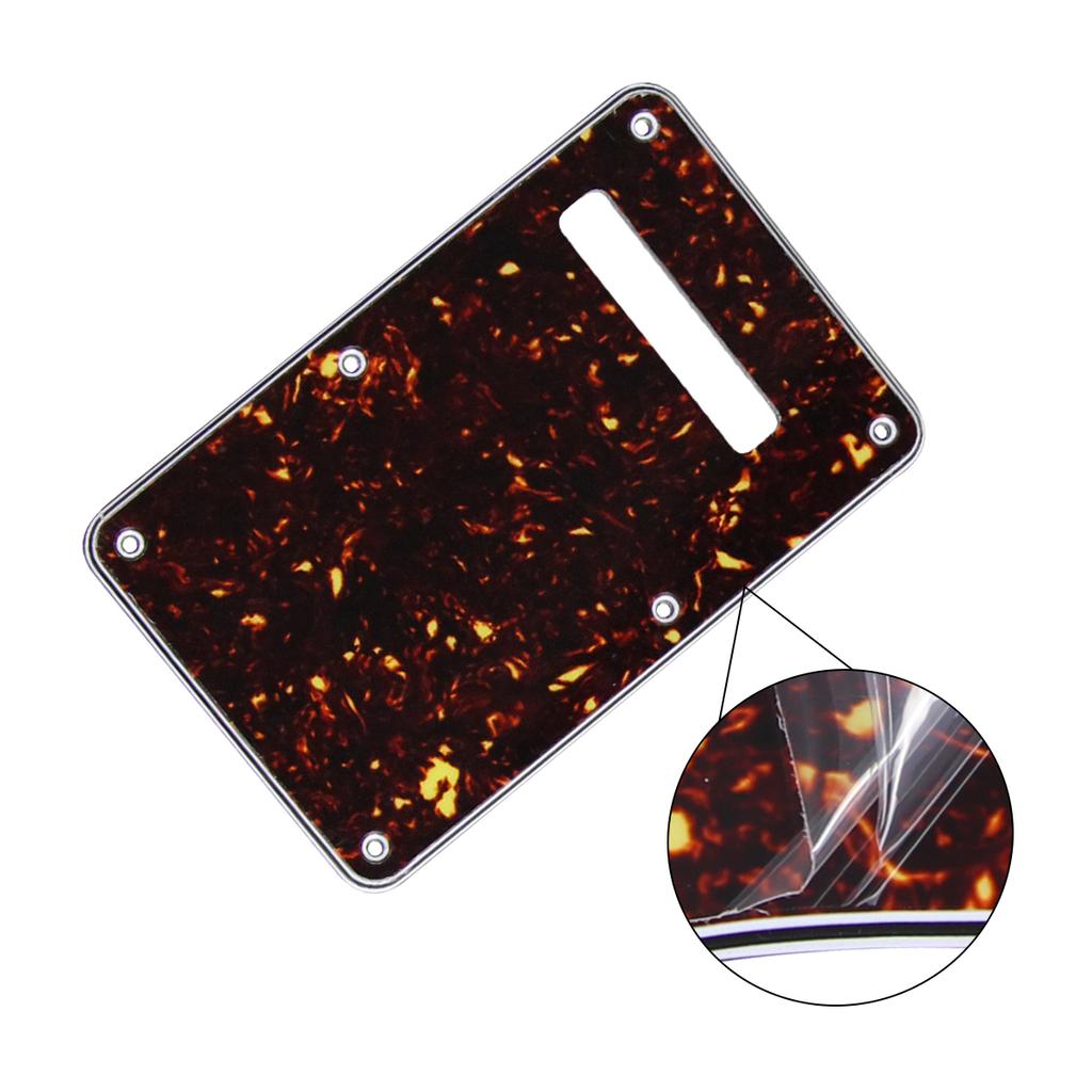 FLEOR 1pc ST Guitar Pickguard Tremolo Cavity Cover Guitar Back Plate Backplate with Screws for FD ST