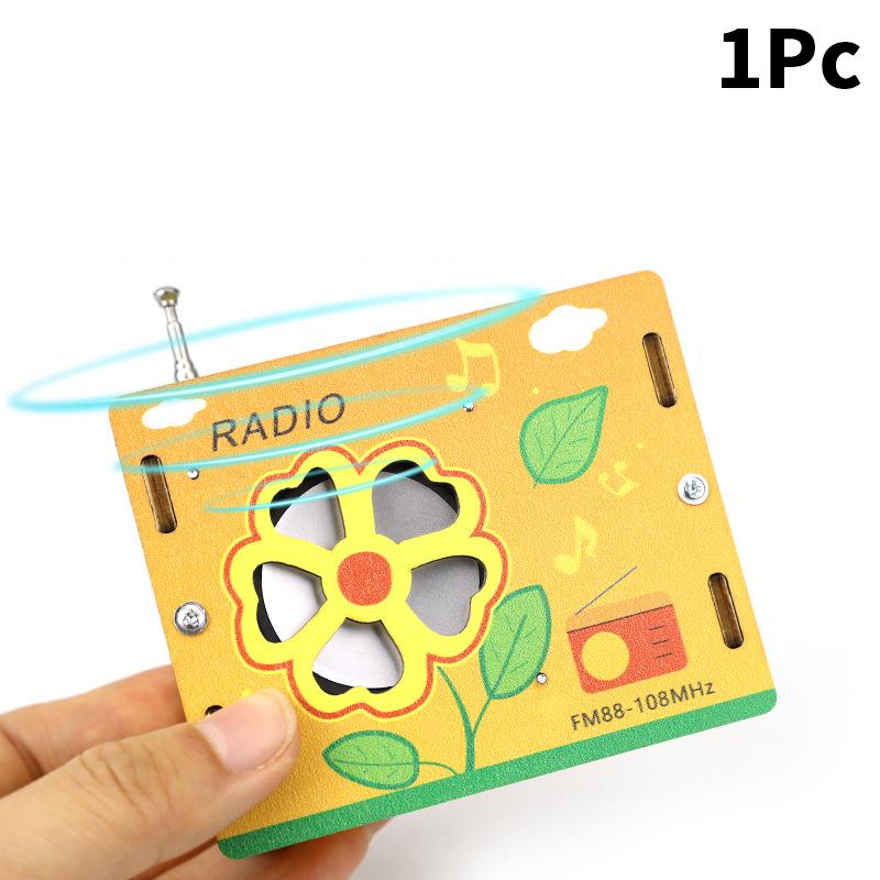 

Portable Diy Wireless Fm Radio Model Scientific Experiment Handmade Material Package Children S Small Gifts Desktop Ornament 1Pc