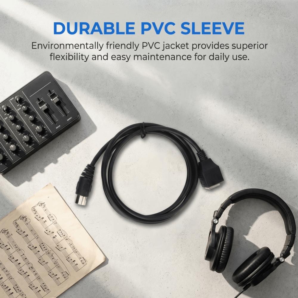 Flexible 5 Pin to RJ45 Female 4.9ft Audio Connection Cable for Ethernet Cables Amplifiers