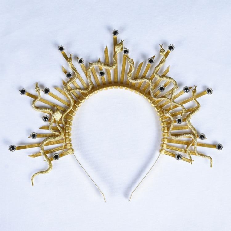 Dunkler Ton Schlangen-Kopfschmuck Gothic-Thema Event-Accessoire Cosplay-Stirnband Cosplay-Haarteile Party-Kleidung für Individualität