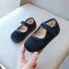 Girls Suede Flats Shoes Soft Sole Kids Moccasin Shoes Japanese Solid Simple Children's Casual Shoes Spring Autumn