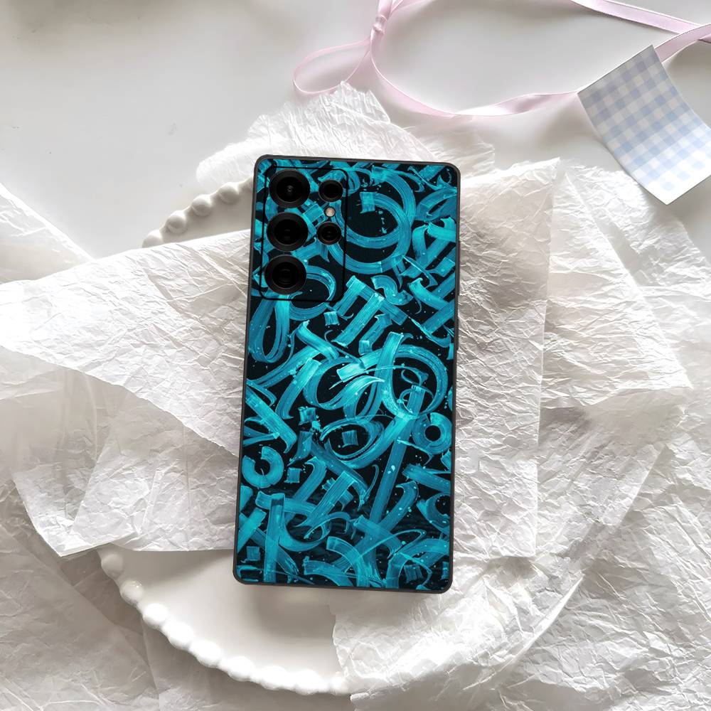 Pokras Totem Design Lampas Art Graffiti Phone Case Silicone PC+TPU For Samsung S10 20 30 22 23 24 Plus Lite Fundas