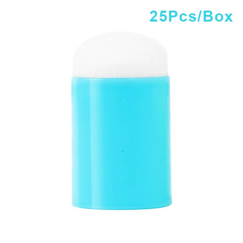 

Пальчиковые спонжи для рисования лица, 25 штук, набор для рукоделия, боди-арт, губки для рисования, спонжи-даберы, мел синий