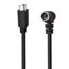 Mini DIN 6pinový kabel 0,5 metru samec pravoúhlý na samec přímý konektor měděné jádro prodlužovací kabel