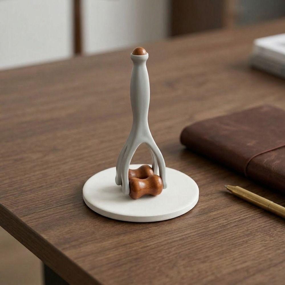 Dual-sided Hand Massager Bone-Shaped Acupressure Tool Ergonomic Roller Finger Massager  Hand