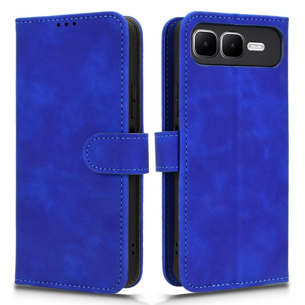 For Infinix Smart 10 Plus Leather Case Skin Feel Anti Drop Wallet Flip Phone Cover