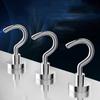 5pcsMagnet Suction Cup Seamless Hook, Metal Magnet Hook, Magnet Suction Hook, Magnetic Magnetic Suction Hook