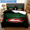 Set Lenzuola con Stampa 2D Design Logo Coniglio NRL 3 Pezzi (Include 1 Copripiumino + 2 Federe Senza Imbottitura), Decorazione camera da letto, Regalo ventilatore