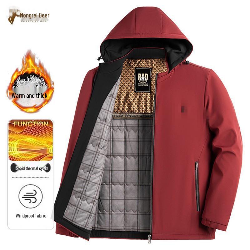 2025 Spring & Autumn Middle-aged Men s Casual Jacket - Perfect for Dads & Grandpas XL