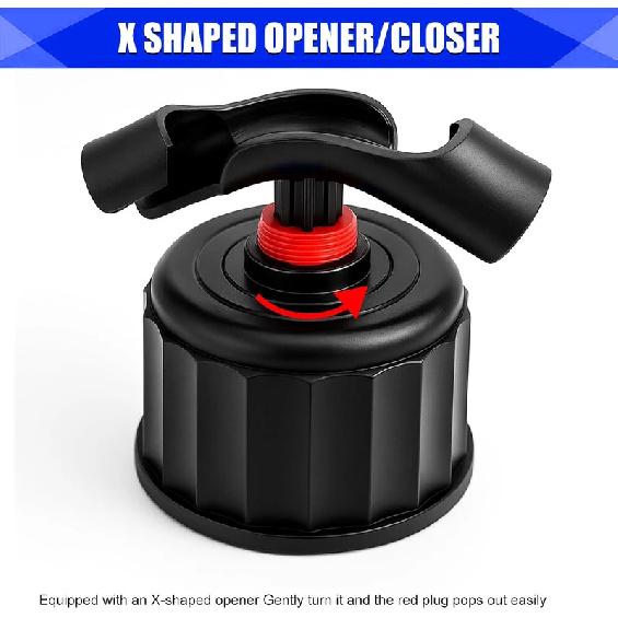 Heavy-Duty Upgrade Hose & Valve Replacement Kit for VP Racing 5.5 Gallon Fuel Jug Includes Tank Cap and Hose Bender Tool