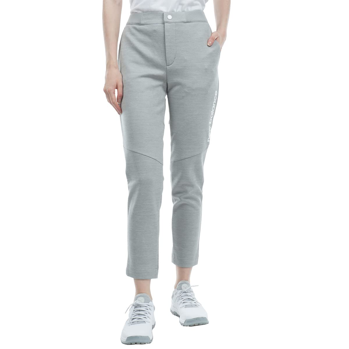 

sweatpants suitable for Golf 0 [New Balance] Women s (logo print, stretch, setup) / / 012-3136501 020_Gray [S]