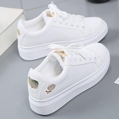 Women's Shoes, Spring Board Shoes, Student Casual Shoes, Spring and Autumn Flat Bottom Lace Up Single Shoes